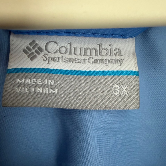 PLUS SIZE (3X)_Columbia Sportswear Company Windbreaker w/hood (blue) - Picture 4 of 4